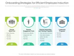 Onboarding strategies for efficient employee induction