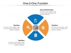 One 2 one function ppt powerpoint presentation model files cpb