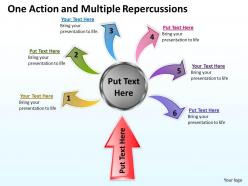 One action and multiple repercussions powerpoint slides presentation diagrams templates