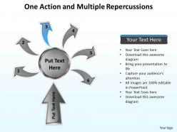 One action and multiple repercussions powerpoint slides presentation diagrams templates