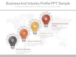 One business and industry profile ppt sample
