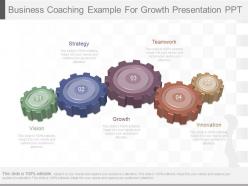 One business coaching example for growth presentation ppt