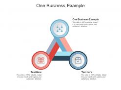One business examples ppt powerpoint presentation icon outline cpb