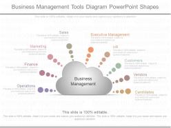 One business management tools diagram powerpoint shapes