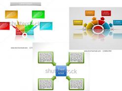 74843066 style linear 1-many 6 piece powerpoint template diagram graphic slide