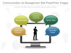 One communication as management skill powerpoint images