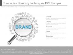 One companies branding techniques ppt sample