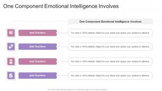 One Component Emotional Intelligence Involves In Powerpoint And Google Slides Cpb