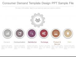 One consumer demand template design ppt sample file