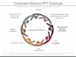One corporate alliance ppt example
