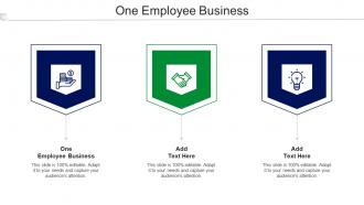One Employee Business Ppt Powerpoint Presentation Infographic Template Cpb