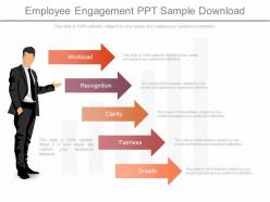 One employee engagement ppt sample download