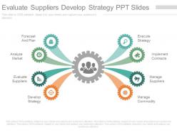 One evaluate suppliers develop strategy ppt slides