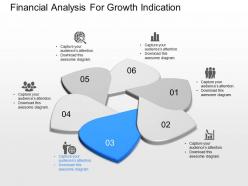 One financial analysis for growth indication powerpoint template