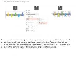 One five arrows timeline for process flow flat powerpoint design