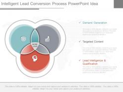 One intelligent lead conversion process powerpoint idea