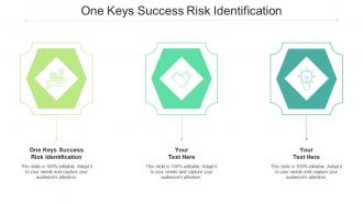 One keys success risk identification ppt powerpoint presentation summary example cpb