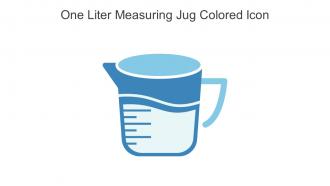 One Liter Measuring Jug Colored Icon In Powerpoint Pptx Png And Editable Eps Format