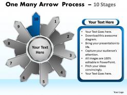 One many arrow process 10 stages 9