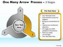 One many arrow process 3 stages 7