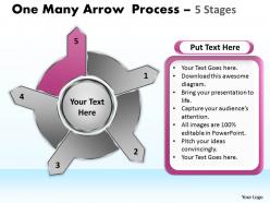 One many arrow process 5 stages 30