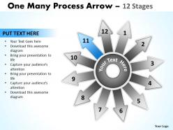 One many process arrow 12 stages 10