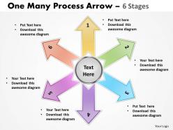 One many process arrow 6 stages 23