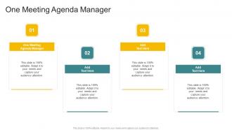 One Meeting Agenda Manager In Powerpoint And Google Slides Cpb
