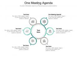 One meeting agenda ppt powerpoint presentation icon example introduction cpb
