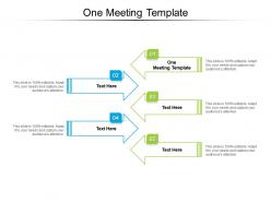 One meeting template ppt powerpoint presentation slides example topics cpb