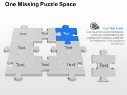 61769920 style puzzles missing 1 piece powerpoint presentation diagram infographic slide