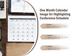 One month calendar image for highlighting conference schedule