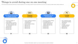 One On One Meeting Powerpoint Ppt Template Bundles Image Engaging