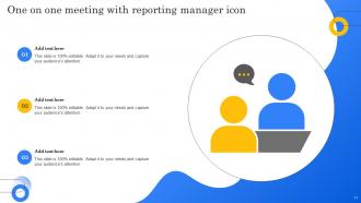 One On One Meeting Powerpoint Ppt Template Bundles Good Engaging