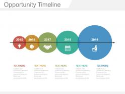 One opportunity timeline to identify growth in sales powerpoint slides