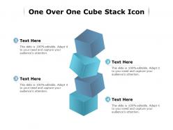 One Over One Cube Stack Icon