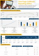 One page adwords reporting status presentation infographic ppt pdf document