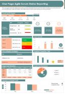 One Page Agile Scrum Status Reporting Presentation Infographic Ppt Pdf Document
