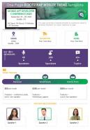 One Page Bootstrap Website Theme Template Presentation Report Infographic PPT PDF Document