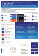One page brand style guide template for it company presentation report infographic ppt pdf document