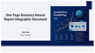 One Page Business Annual Report Infographic Document PPT Outline AT