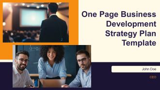 One Page Business Development Strategy Plan Template PPT Example ACP