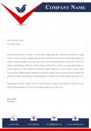 One page business letterhead design template