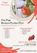 One page business product flyer presentation report infographic ppt pdf document