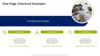 One Page Checkout Examples In Powerpoint And Google Slides Cpb