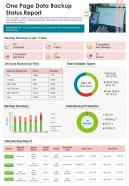 One Page Data Backup Status Report Presentation Infographic Ppt Pdf Document