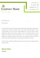 One page event management letterhead design template