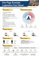One page example legislative fact sheet presentation report infographic ppt pdf document