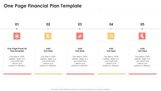 One Page Financial Plan Template In Powerpoint And Google Slides Cpb