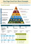 One page food fact sheet example presentation report infographic ppt pdf document